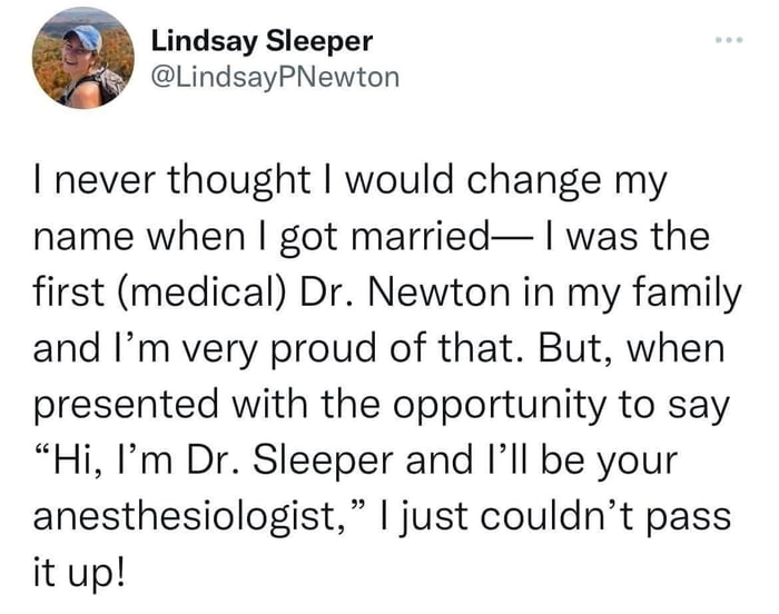 
    Dr Sleeper is putting everyone to sleep, literally