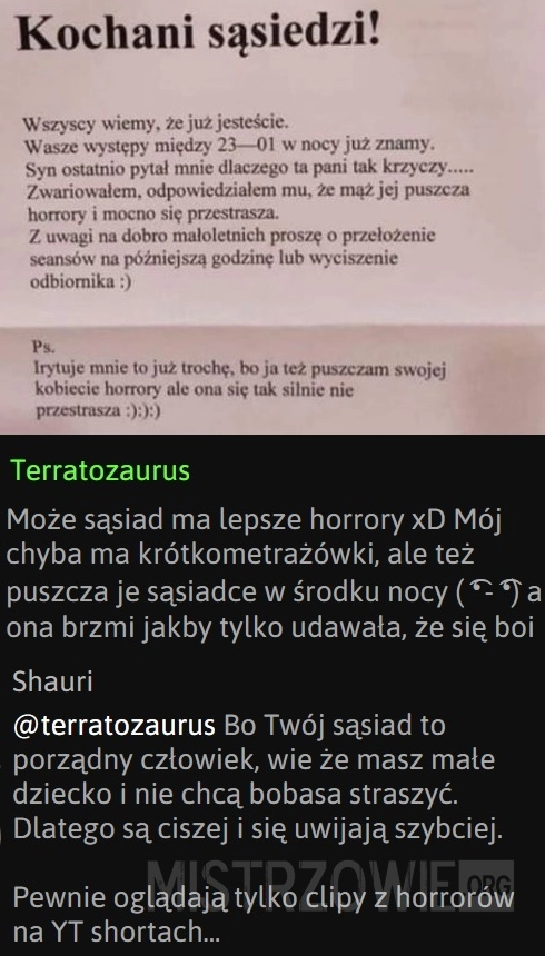 
    Krzyki po nocy