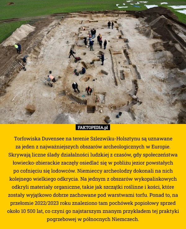 
    Torfowiska Duvensee na terenie Szlezwiku-Holsztynu są uznawane
 za jeden