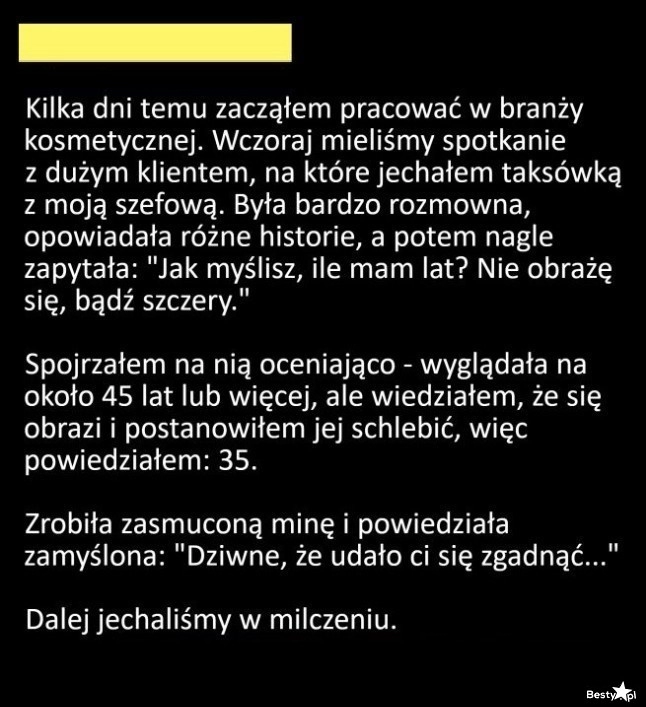 
    Pochlebstwo dla szefowej 