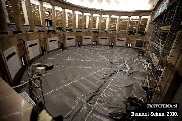 
    Remont Sejmu, 2010.