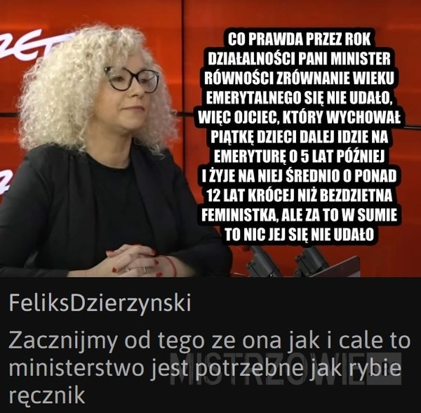 
    Zrównanie wieku emerytalnego