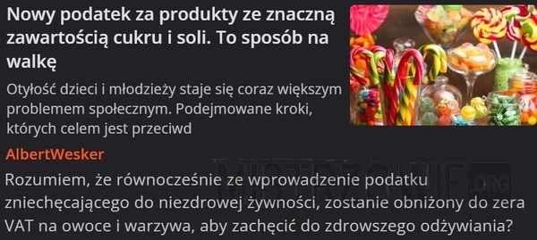 
    Nowy podatek za produkty ze znaczną zawartością cukru i soli