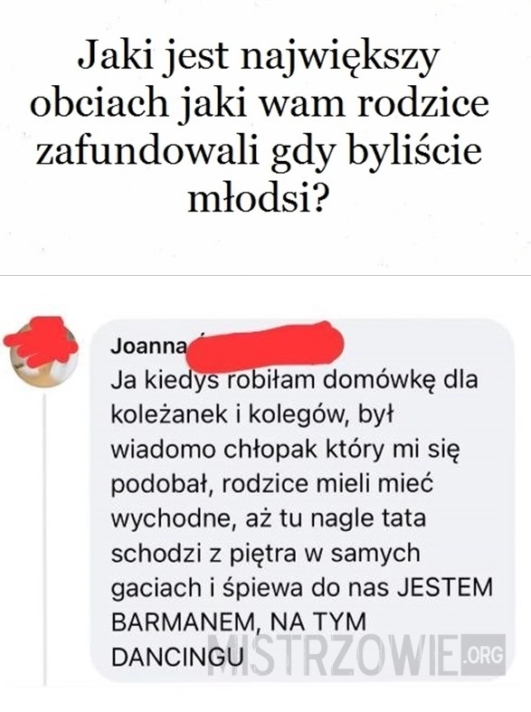 
    Ojciec zawsze wchodzi z przytupem
