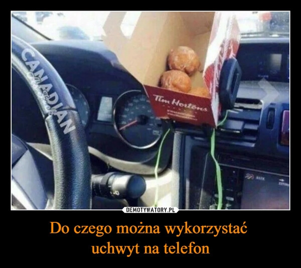 
    Do czego można wykorzystać 
uchwyt na telefon