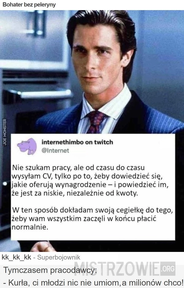 
    Bohater bez peleryny