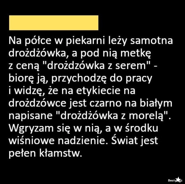 
    Samotna drożdżówka 